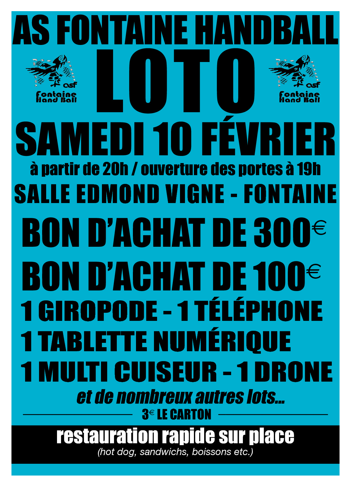 Le loto du club le 10 février