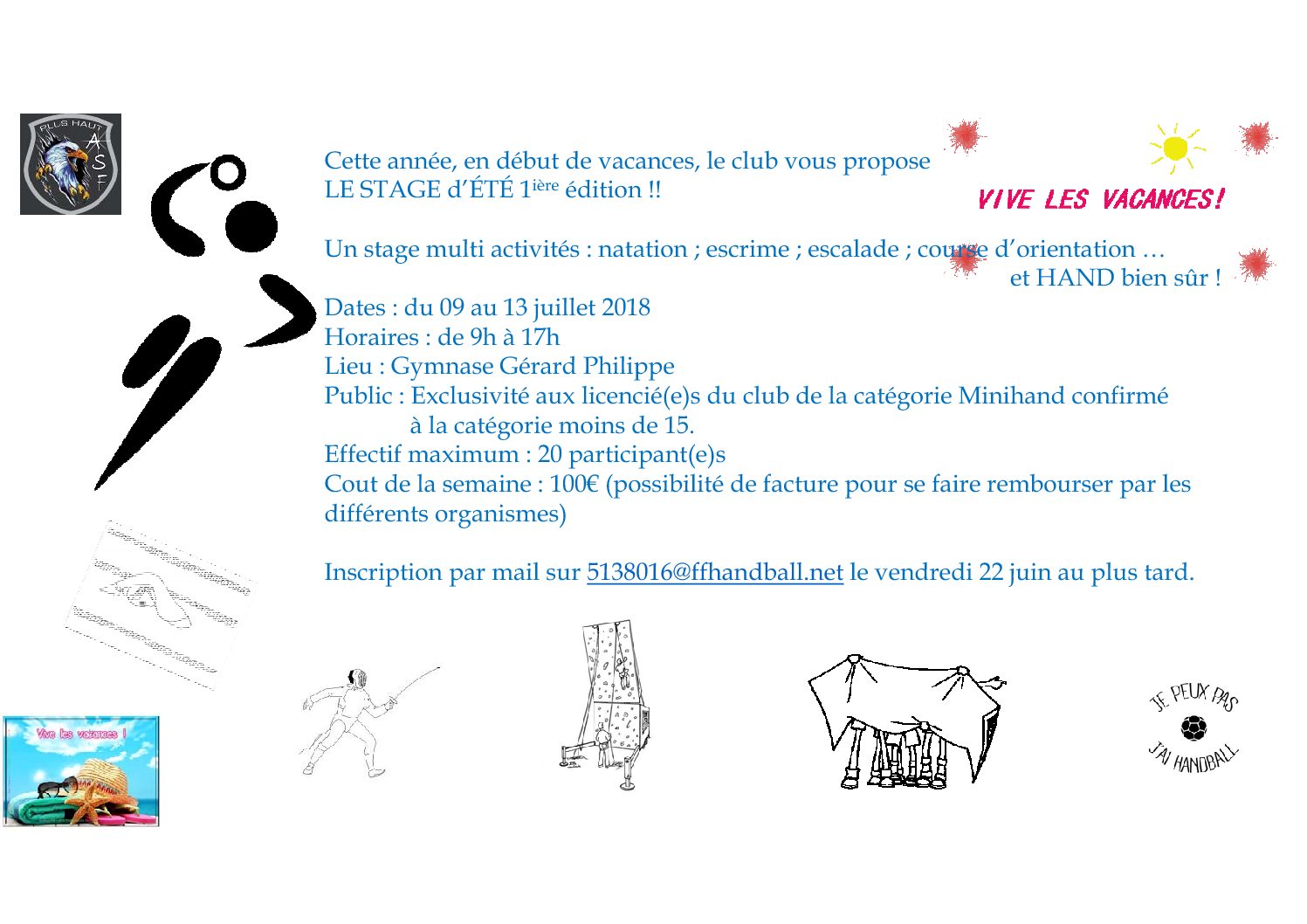 Stage été 2018