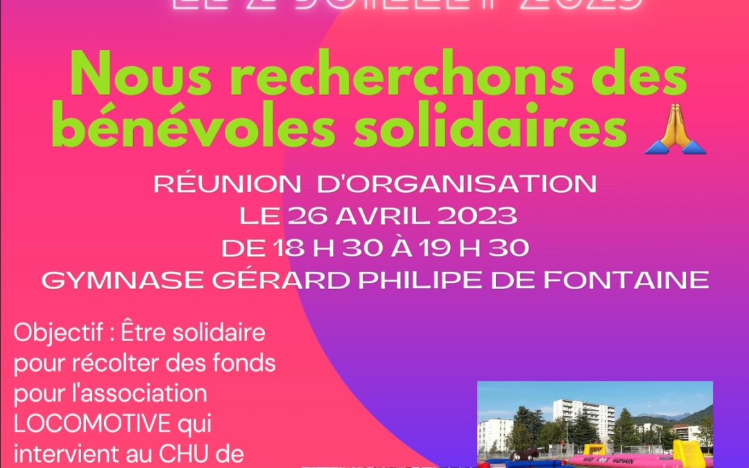 Réunion d’organisation du Tournoi Solidaire (26 avril 2023)