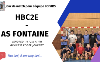 Match à venir : Equipe Loisirs (16 juin 2023)