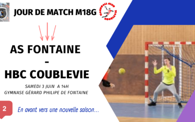 Match à venir -18M (3 juin 2023)