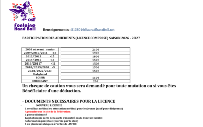 Inscription 2026-2027
